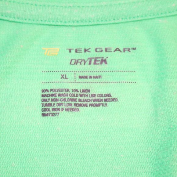 tek gear drytek  green athletic tank - Picture 7 of 7